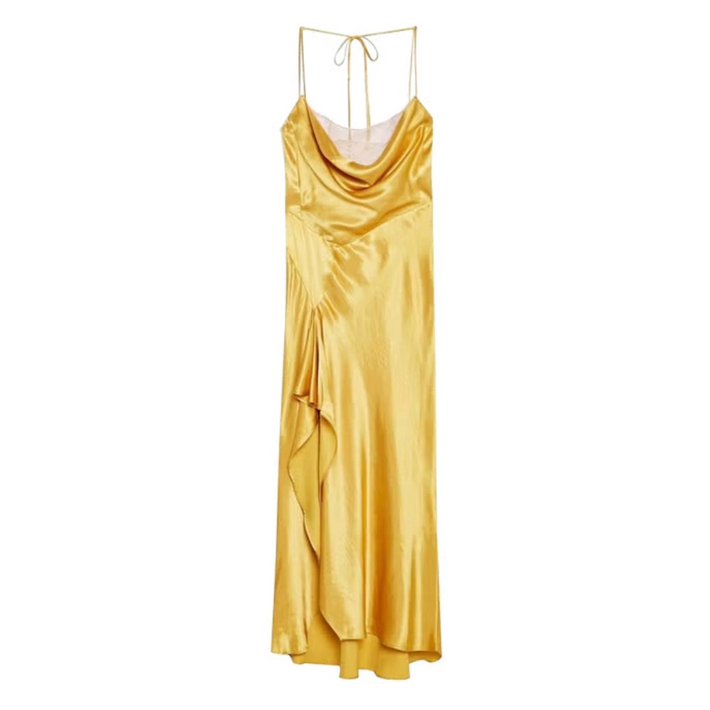 Topshop Lace Back Satin Slip Dress